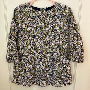 Gap Floral Corduroy Dress Girl 2T
